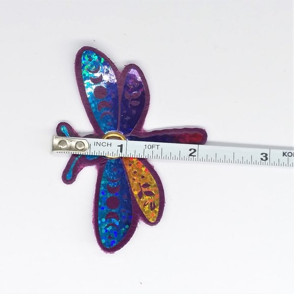 Roller Skate Dragonfly shoelace lock     dragonfly leather lace charm - Picture 5 of 8